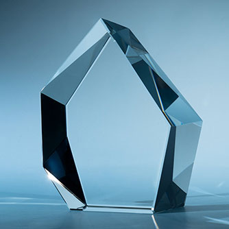 Trophee en verre Distinction