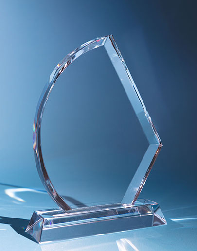 Trophée en verre 3D